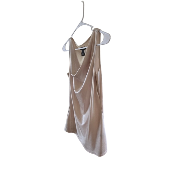 White House Black Market Metallic Beige Tank Top - Picture 3 of 6